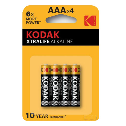 KODAK XTRALIFE ALKALINE AAA LR03
BLIST 4