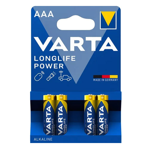 LONGLIFE POWER LR03 AAA BATTERIES
BLISTER 4 BATTERIES