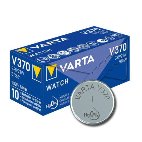 V370 BUTTON BATTERIES - BOX OF 10
BATTERY