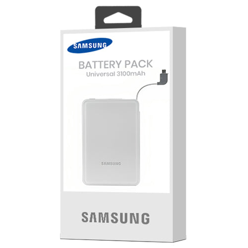 SAMSUNG POWER BANK EB-P310 MICRO USB WHITE 3100 MAH