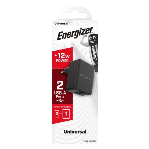 ENERGIZER WALL ADAPTER 12W EU BLACK
