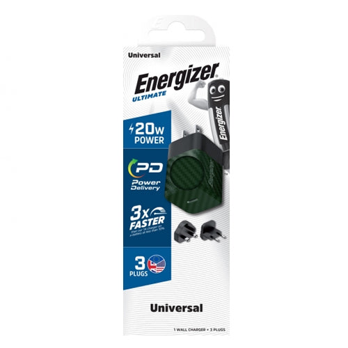 ENERGIZER WALL CHARGER 20W MULTI-OUTLETS GREEN