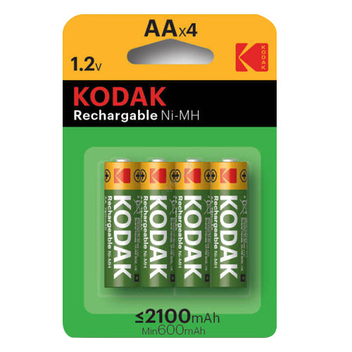KODAK PRE-CHARGE RECHARGEABLE
NiMH AA HR06 2100mAh BLIST 4