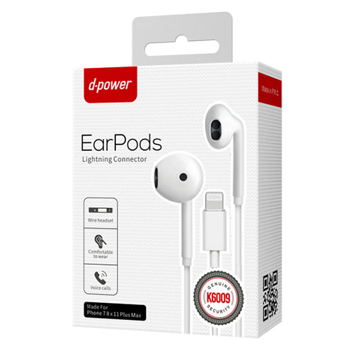 D-Power iPhone 7 Earphone K6090
