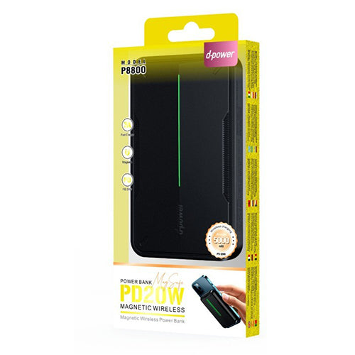 D-Power Power Bank 5000 MAH Mag Safe magnetic P8800