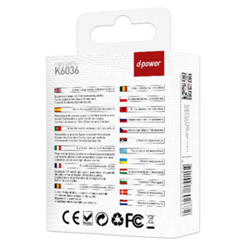 D-Power Type C Earphone Black K6036