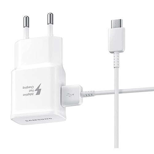 SAMSUNG FAST CHARGE TRAVEL ADAPTER 15W USB-C WHITE CHARGER + CABLE