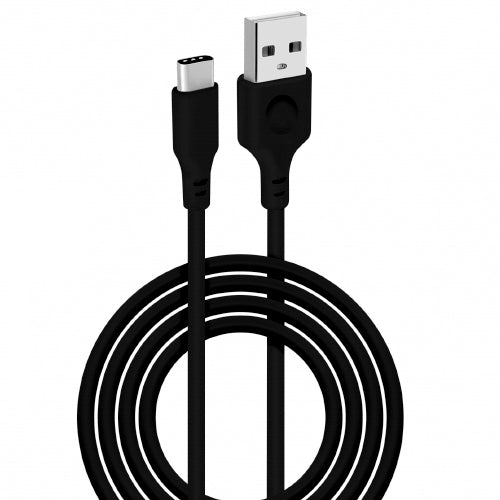 2 METERS TECH LINE BLACK USB-C DATA CABLE 2A