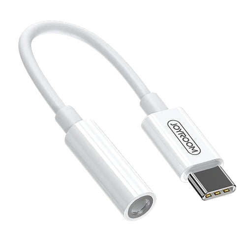 JOYROOM HEADPHONE ADAPTER MINI-JACK 3.5MM FEMALE - USB TYPE C MALE WHITE SH-C1