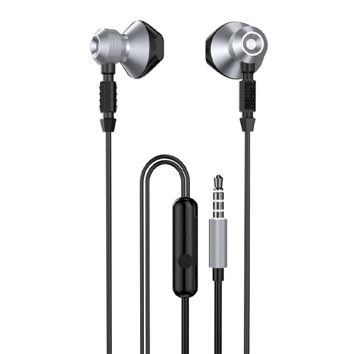 DUDAO MINI JACK 3.5MM METAL WIRED EARPHONES GRAY X2C-GRAY