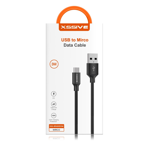 3M XSSIVE MICRO USB BRAIDED CABLE