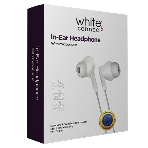 WHITE EARPHONES WITH SOFT TIPS X13