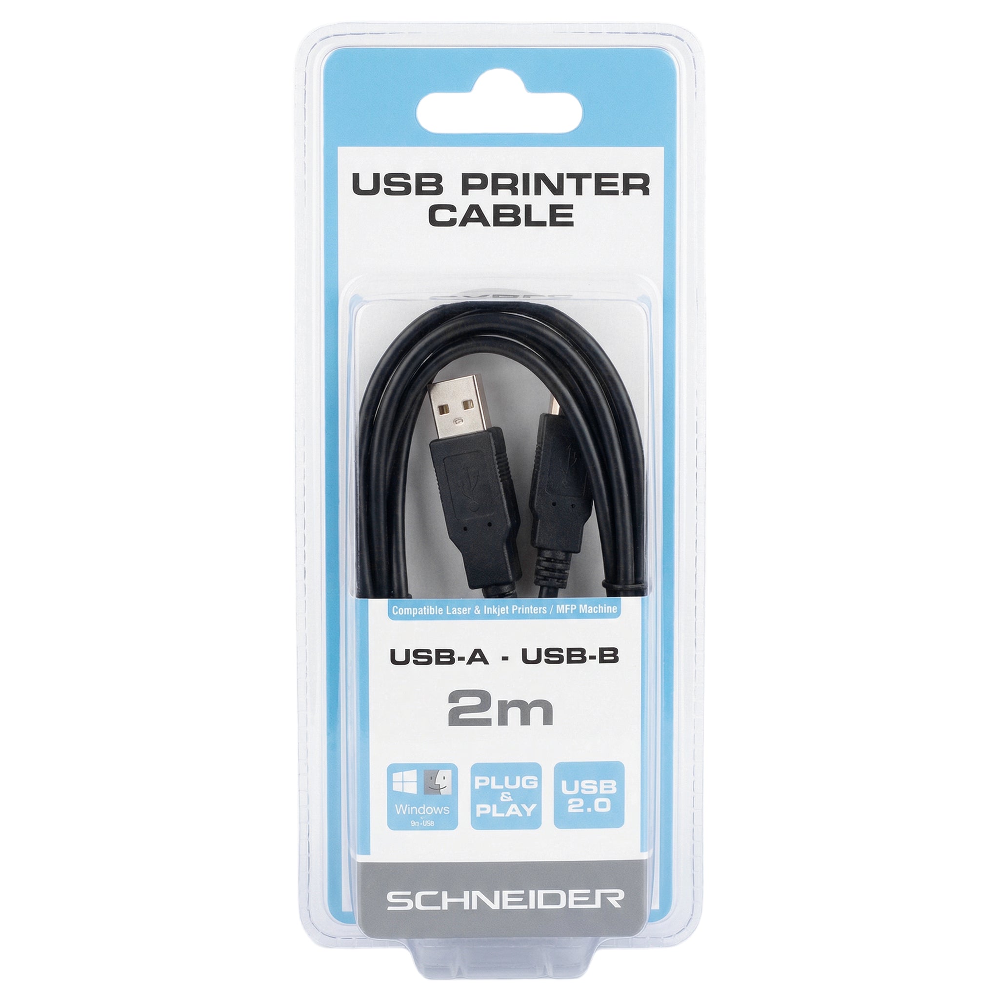 SCHNEIDER USB CABLE FOR PRINTER 2M