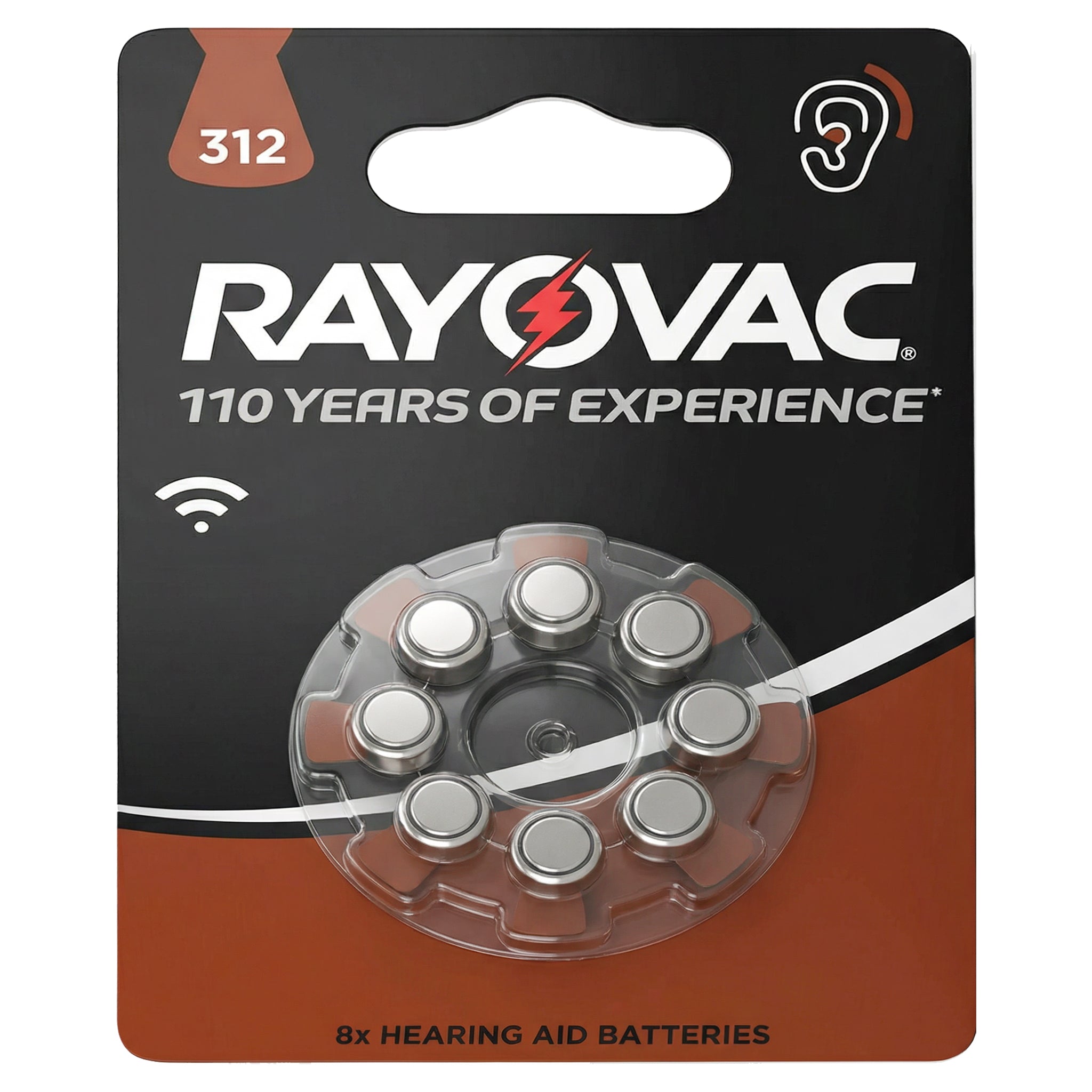 ACOUSTIC BATTERY ZA 312 - BLISTER
OF 8 BATTERIES