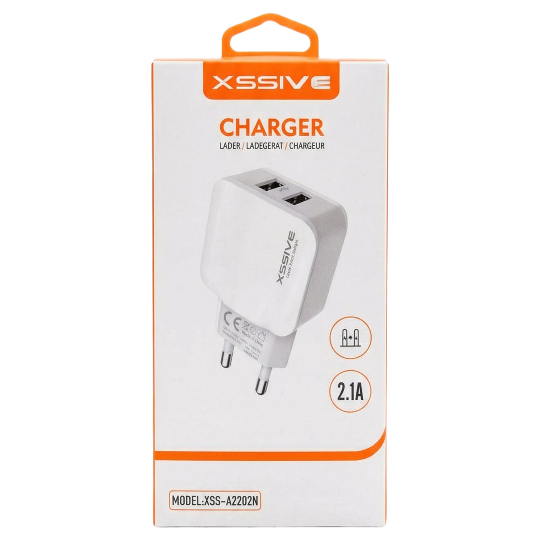 XSSIVE DOUBLE USB-A / 2.1A CHARGER