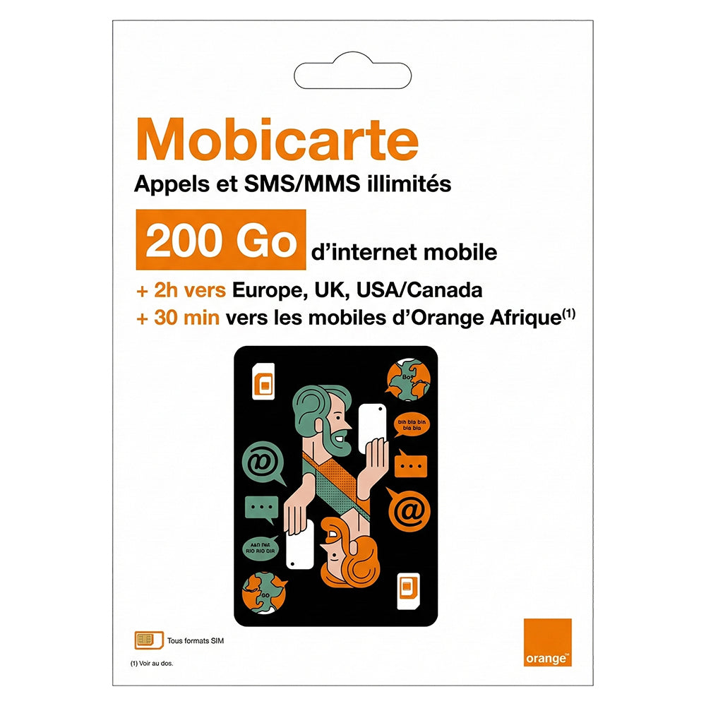 CARTE SIMLA MOBICARTE PREMIUM 200Go 16,99€