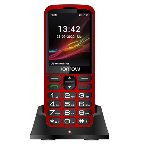KONROW SENIOR 280 (2G - 2.8'' - Charging station)RED