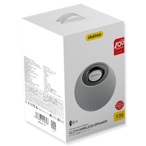 WIRELESS SPEAKER 3W Y3S, GREY-DUDAO