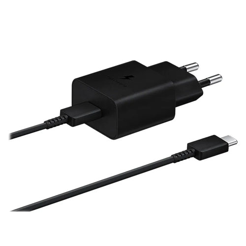 CHARGEUR SECTEUR AVEC CABLE USB TYPE-C 15W NOIR-SAMSUNG