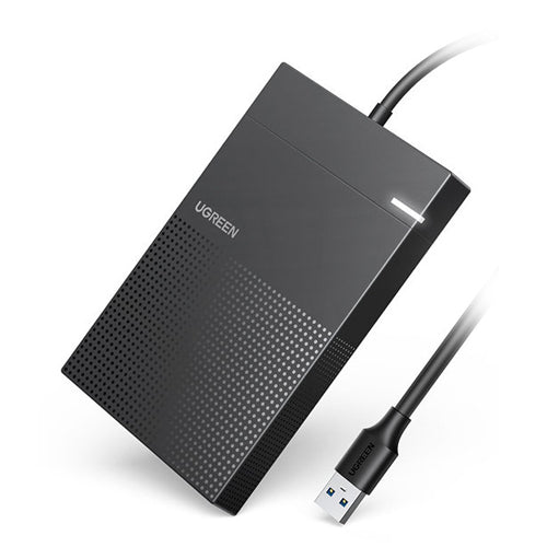 UGREEN HARD DRIVE ENCLOSURE 2.5'' USB 3.2 GEN 1 5GBPS BAY FOR HDD SSD WITH BLACK USB CABLE CM471