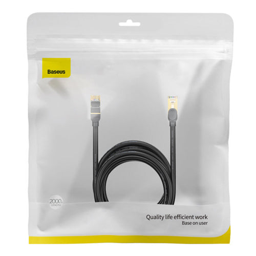 BASEUS SPEED SEVEN 10GBPS HIGH SPEED RJ45 NETWORK CABLE 20M BLACK WKJS010901