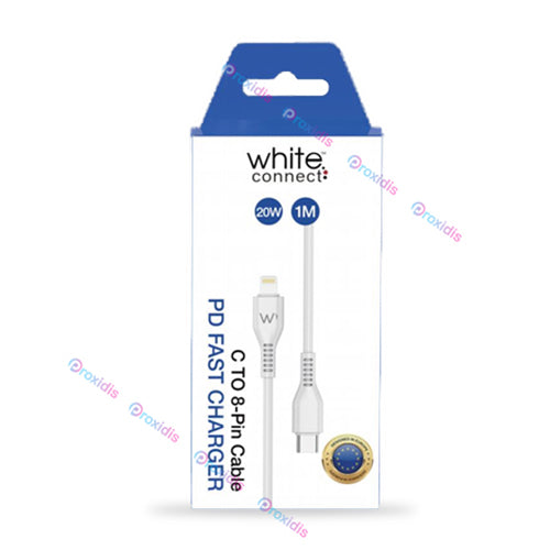 USB PD WHITE CONNECT LIGHTNING TO TYPE-C CABLE