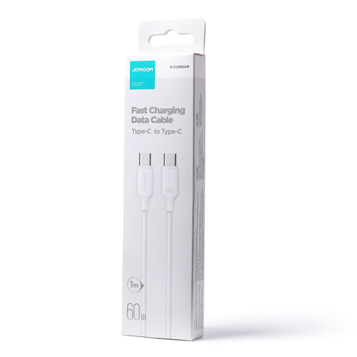 JOYROOM CABLE USB-C TO USB-C 480MB/S 60W 1M WHITE S-CC060A9