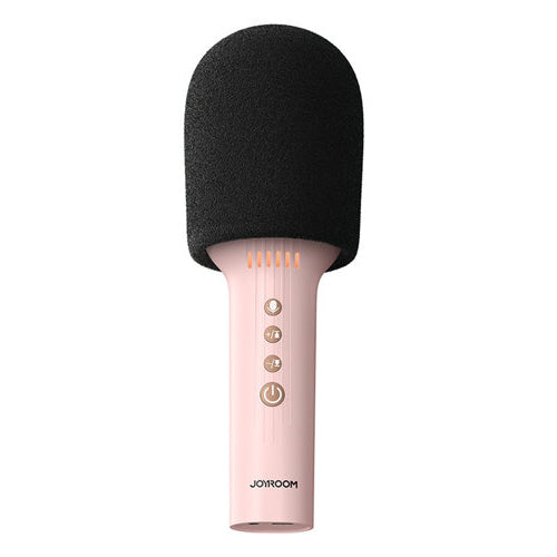 MICROPHONE KARAOKÉ SANS FIL JOYROOM AVEC HAUT-PARLEUR BLUETOOTH 5.0 1200MAH ROSE JR-MC5 ROSE