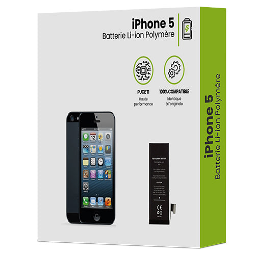 BATTERY FOR IPHONE 5 1440MAH BK - BLACK