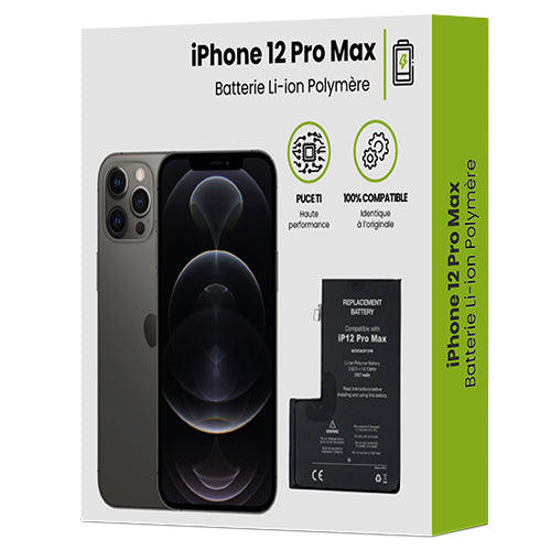 BATTERY FOR IPHONE 12 PRO MAX 3687 MAH BLACK