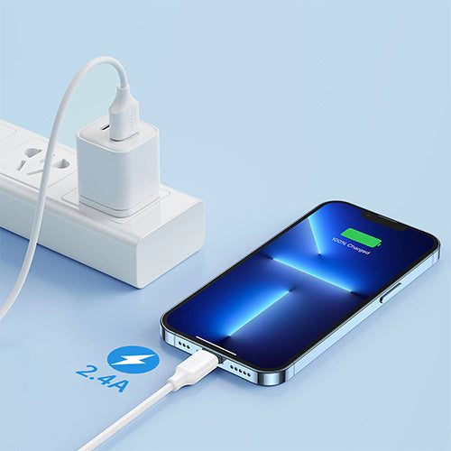 CÂBLE DE CHARGE/DONNÉES USB JOYROOM - LIGHTNING 2.4A 2M BLANC S-UL012A9