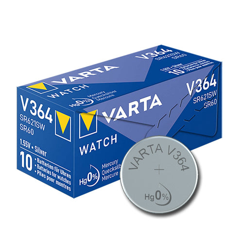 V364 BUTTON BATTERIES - BOX OF 10
 BATTERY