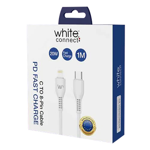 USB PD WHITE CONNECT LIGHTNING TO TYPE-C CABLE