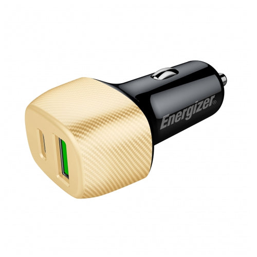 ENERGIZER CAR CHARGER 38W PD QC3.0 GOLD/BLACK