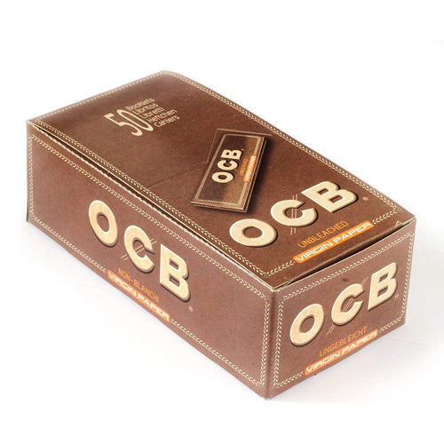 OCB SLIM VIRGIN ROLLING PAPER + FILTERS 32 NOTEBOOKS