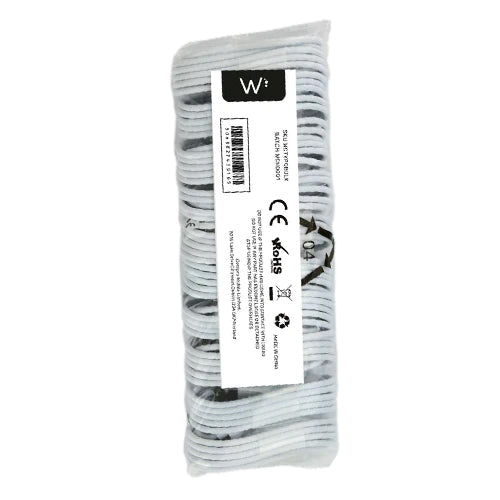 White Connect 10 Pack Cable 8 Pin Bulk 1A