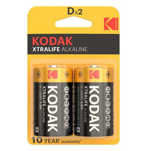 KODAK XTRALIFE ALKALINE D LR20
 BLIST 2