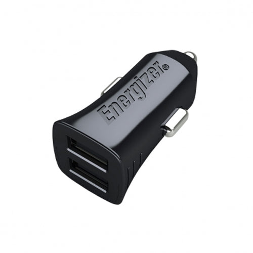 ENERGIZER CAR ADAPTER 12W 2USB BLACK (2.4A)