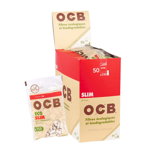 OCB ORGANIC SLIM FILTERS 50 PACKS
 OF 150 FILTERS REP tax included