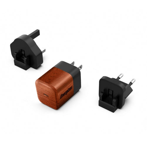 ENERGIZER WALLNUT BURL 20W MULTI-OUTLET WALL CHARGER