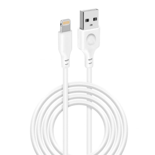 DATA LIGHTNING CABLE 2A 2 METERS TECH LINE WHITE
