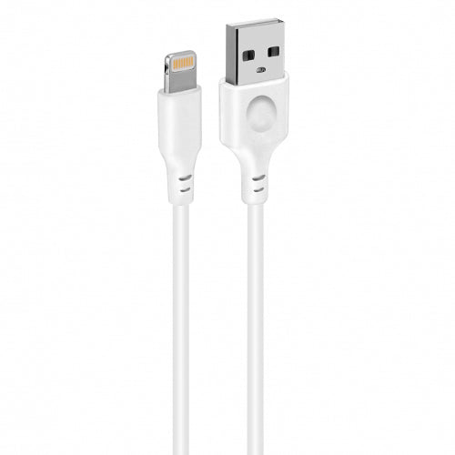 DATA LIGHTNING CABLE 2A 1 METER TECH LINE WHITE