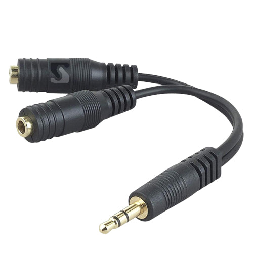 JACK 3.5MM Y - 2 FEMALE TO 1 MALE - 3POLES SMART 2 LINK