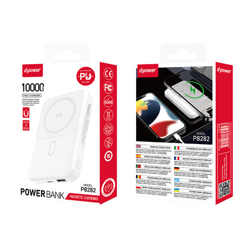 D-Power Power Bank 10000 MAH Magsafe P8282