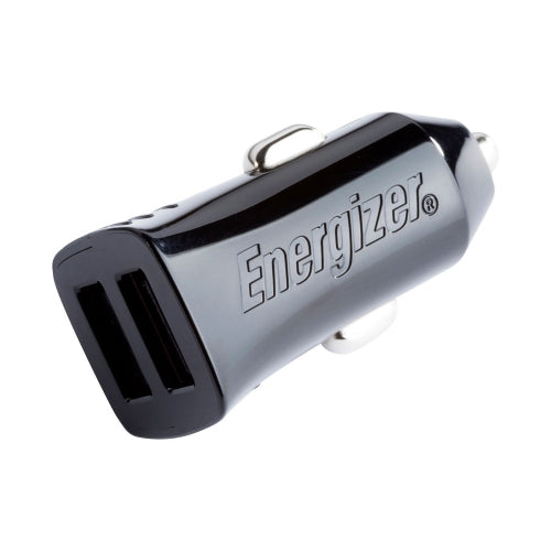 ENERGIZER CAR ADAPTER 12W 2USB BLACK (2.4A)