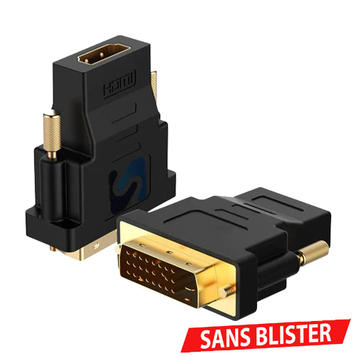 ADAPTATEUR VIDEO DVI-D (M) VERS HDMI (F)  SMART 2 LINK