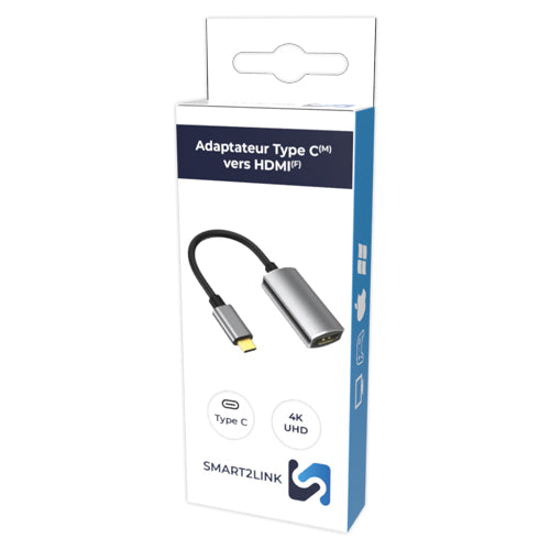 ADAPTATEUR TYPE C VERS HDMI 4K@60HZ SMART 2 LINK