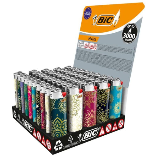 50 BIC J26 LIGHTERS WITH DISPLAY