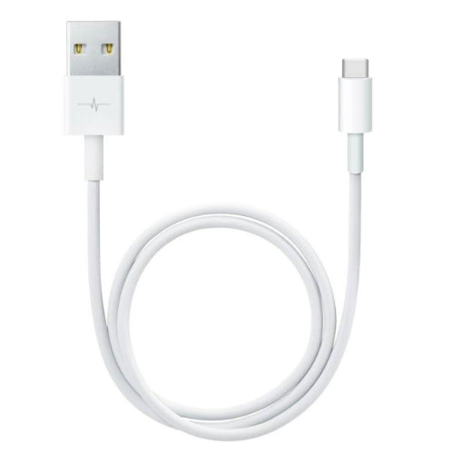 USB A TO TYPE-C DATA CABLE WHITE 1M WITHOUT BLISTER - WAVE