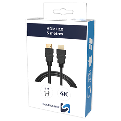 CABLE HDMI 2.0 4K@60HZ-18GBPS - 5M SMART 2 LINK